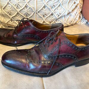 Wingtip Oxfords, Burgundy Men's Size 9.5 (Nordstrom's Too Boot)